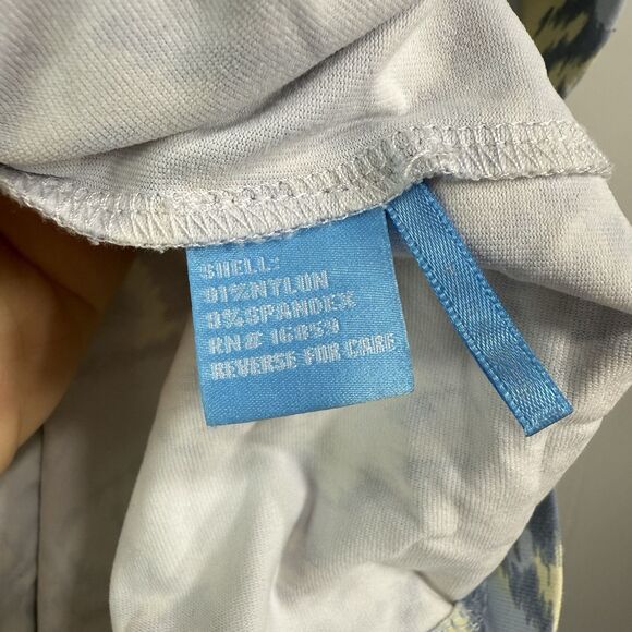 J McLaughlin Women’s S Sleeveless Dress Ikat Print Blue Yellow Short Dress - Picture 4 of 9